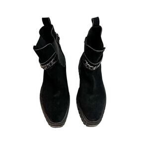 Karl Lagerfeld Paris Women's Reign Ankle Boot Combat Size 8.5